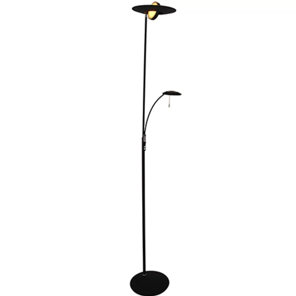 Vloerlampen | Leeslampen>Straluma Moderne vloerlamp-uplighter LED zwart