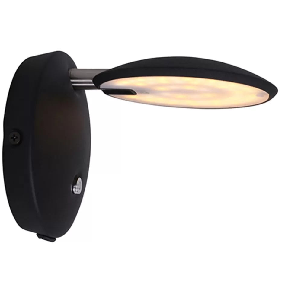 Wandlampen | Bedlampjes>Straluma Moderne wandlamp Zenith LED zwart