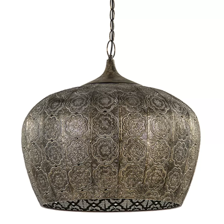 Eettafellampen | Light and Living>Straluma Oosterse hanglamp Emine bruin/goud metaal