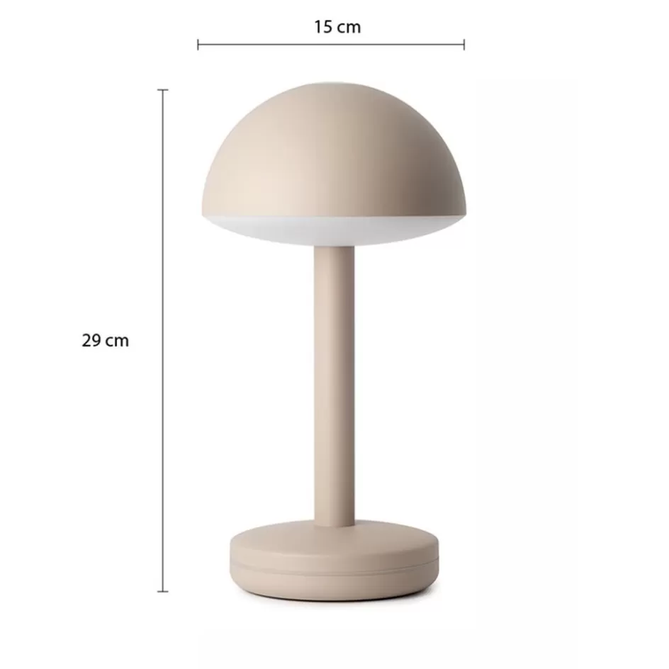 Tafellampen | Buitenlampen>Straluma Oplaadbare LED tafellamp beige