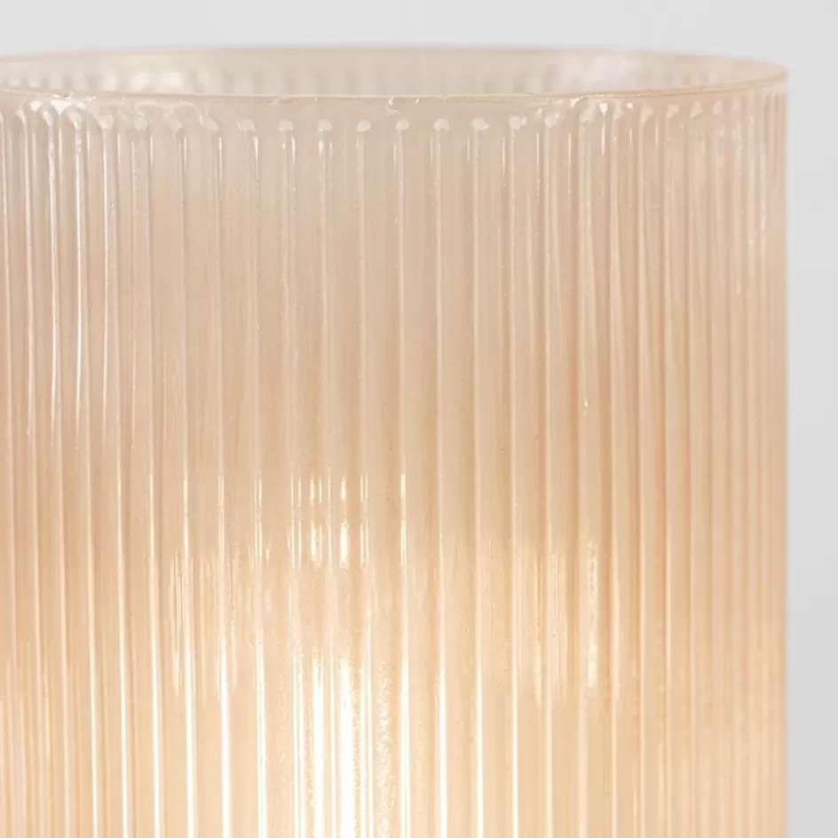 Tafellampen | Light and Living>Straluma Oudroze glazen tafellamp Phoebe op batterijen van Light and living