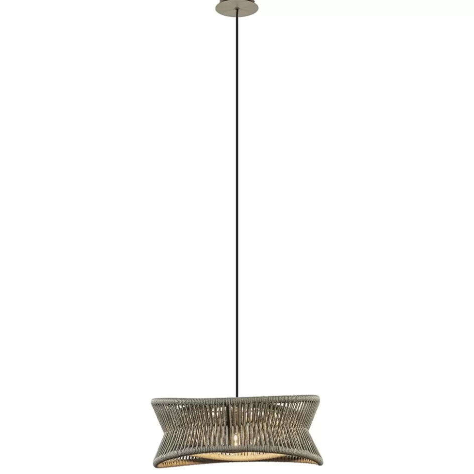 Hanglampen | Buitenlampen>Straluma Outdoor hanglamp groot 60 cm donker beige