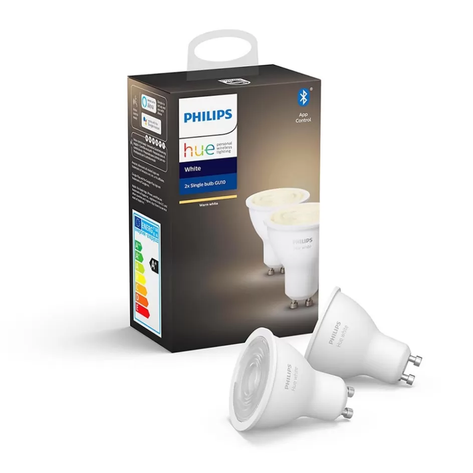 Smart lampen | Philips Hue>Straluma Philips Hue 5.2w gu10 2-pack 2700k BT