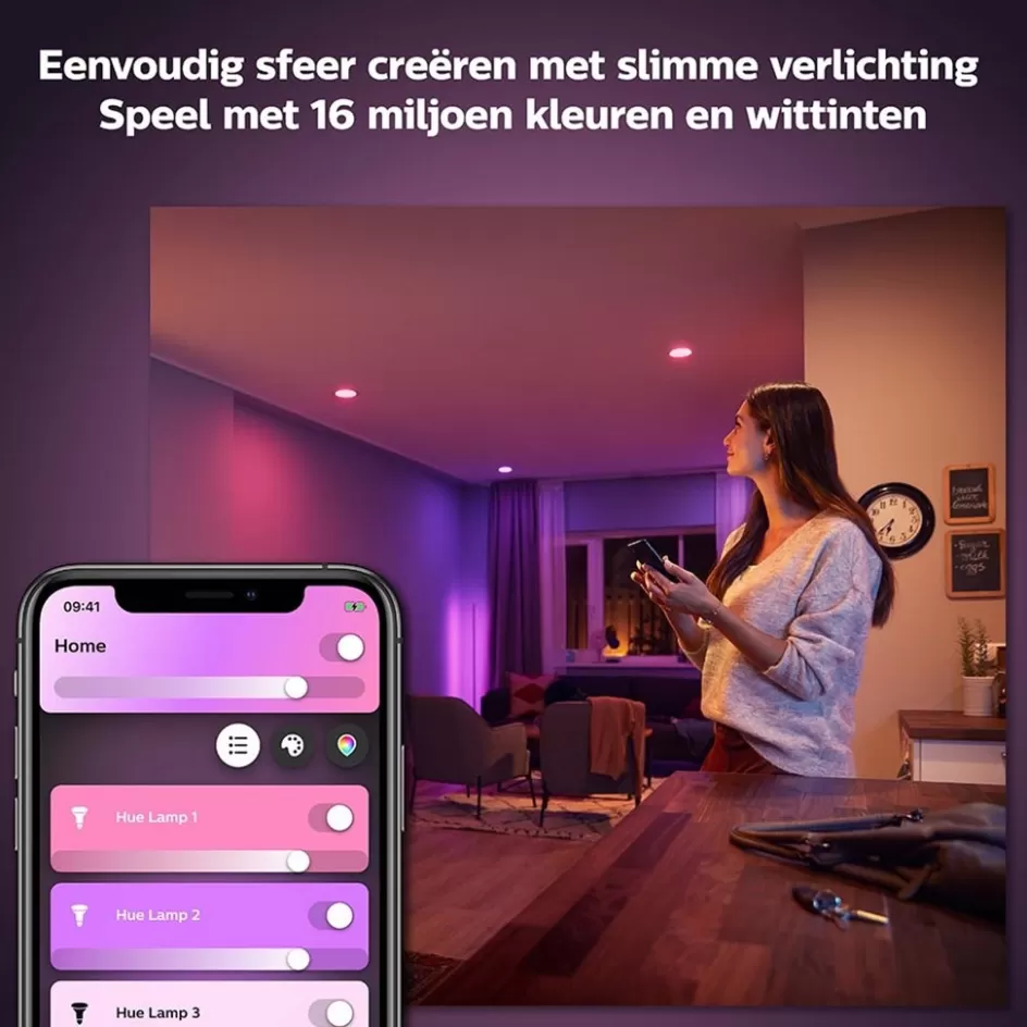 Smart lampen | Philips Hue>Straluma Philips Hue 5.7w gu10 color BT