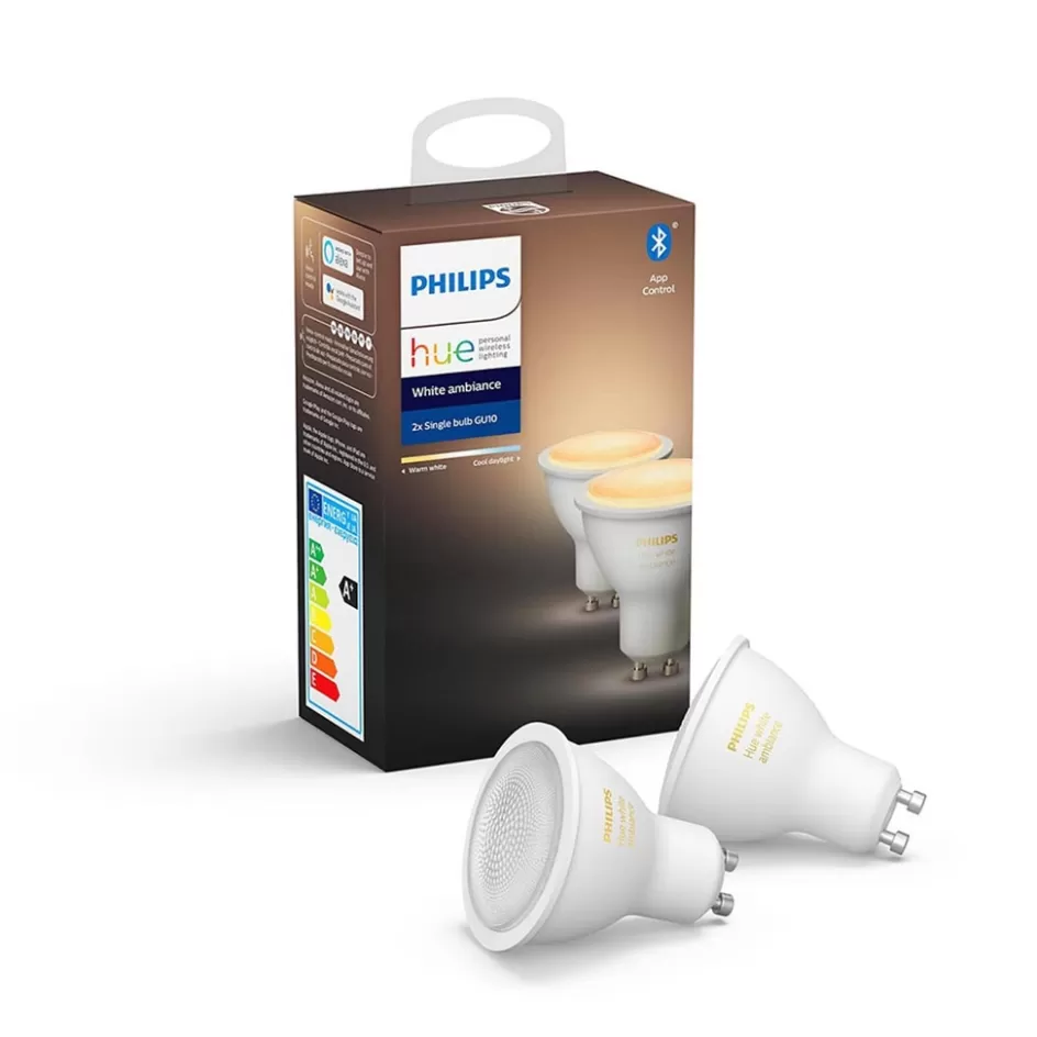 Smart lampen | Philips Hue>Straluma Philips Hue gu10 2-pack white ambiance