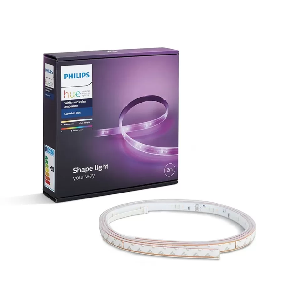 Smart lampen | Philips Hue>Straluma Philips Hue ledstrip rgbw 2mtr set+adapter