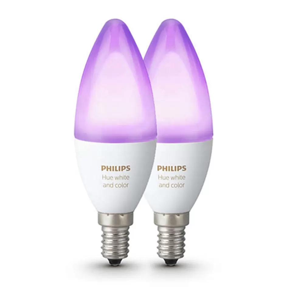 Smart lampen | Philips Hue>Straluma Philips Hue white and color ambiance E14 lamp 2-pack