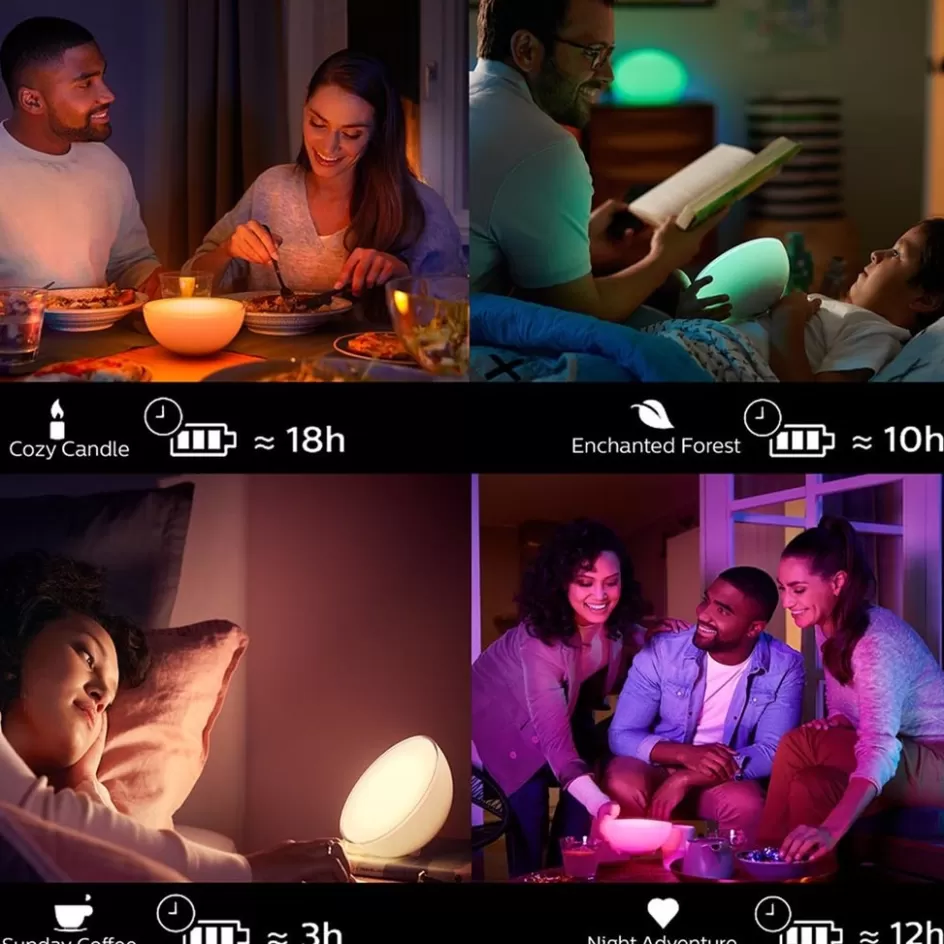 Philips Hue>Straluma Philips Hue white and color ambiance go portable light met Bluetooth