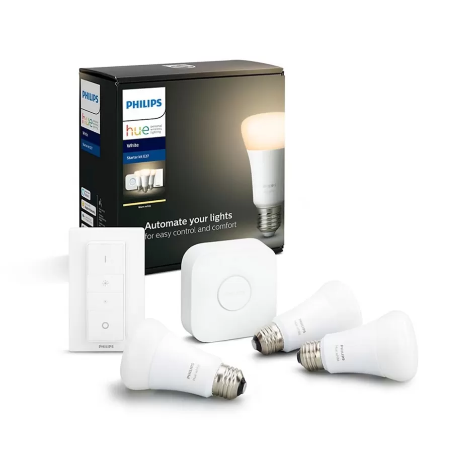 Smart lampen | Philips Hue>Straluma Philips Hue white starter kit E27 met Bluetooth