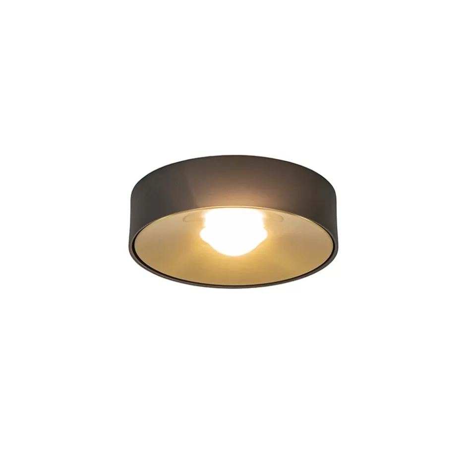 Plafondlampen | Opbouwspots>Straluma Plafondlamp Bright 15 zwart/matgoud