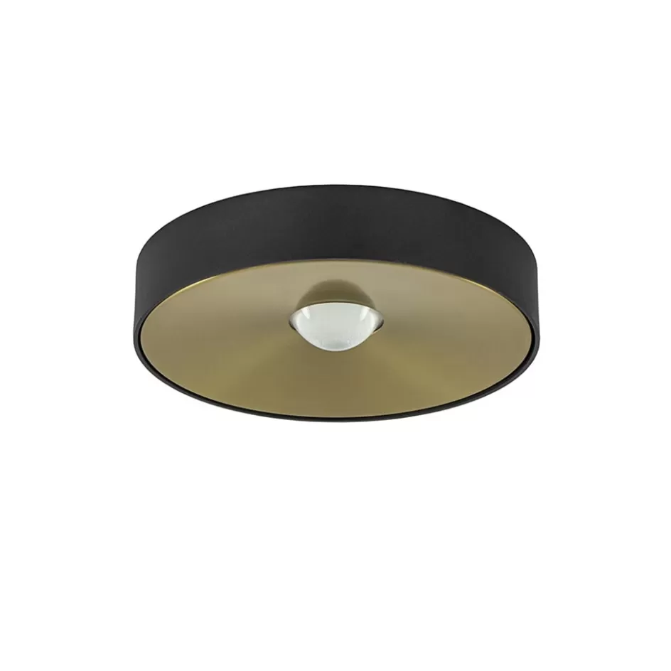 Plafondlampen | Opbouwspots>Straluma Plafondlamp Bright 20 zwart/matgoud