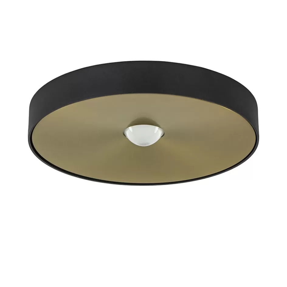 Plafondlampen | Opbouwspots>Straluma Plafondlamp Bright 26 zwart/matgoud