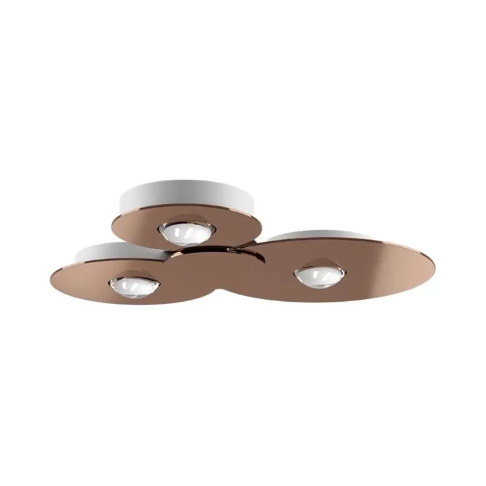 Plafondlampen | Plafonnières>Straluma Plafondlamp Bugia Triple glossy bronze