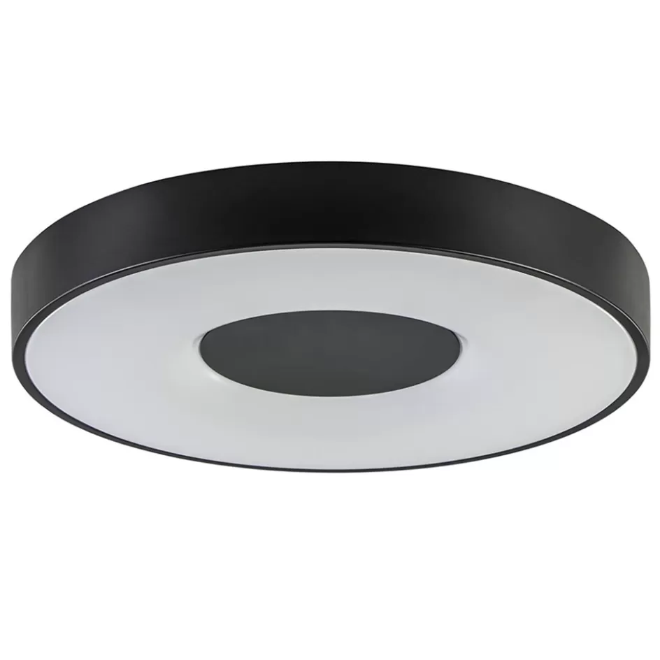 Plafondlampen | Plafonnières>Straluma Plafondlamp Coin rond 50cm zwart CCT