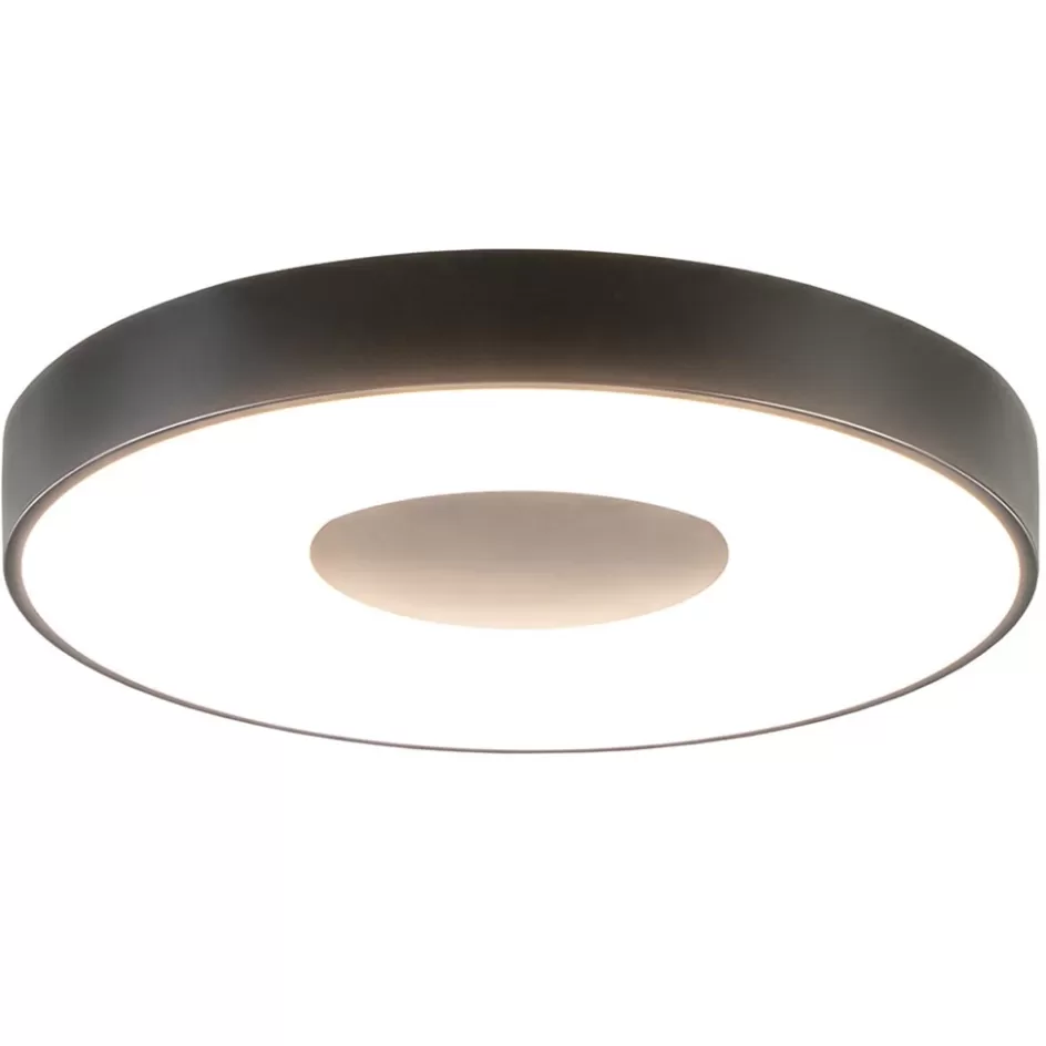 Plafondlampen | Plafonnières>Straluma Plafondlamp Coin rond 50cm zwart CCT