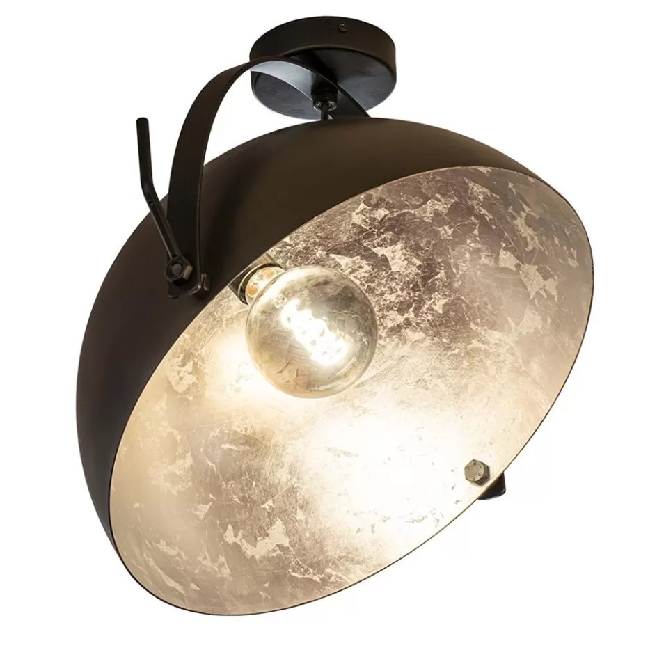 Plafondlampen | Design Verlichting>Straluma Plafondlamp Larino gunmetal/silverleaf 40 cm