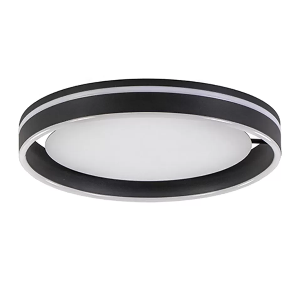 Plafondlampen | Plafonnières>Straluma Plafondlamp Led Cirkel zwart/wit