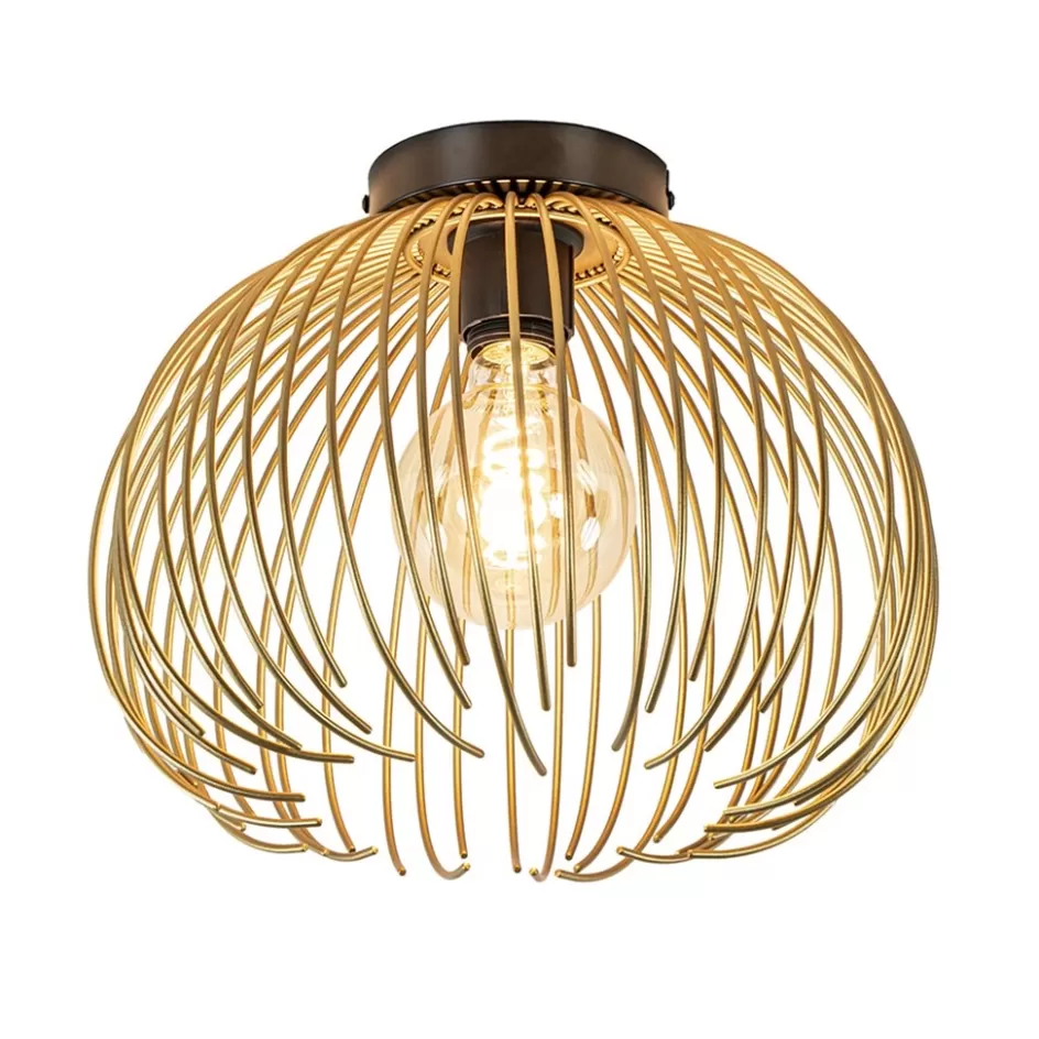 Plafondlampen | Decoratieve Verlichting>Straluma Plafondlamp Nest matgoud/zwart