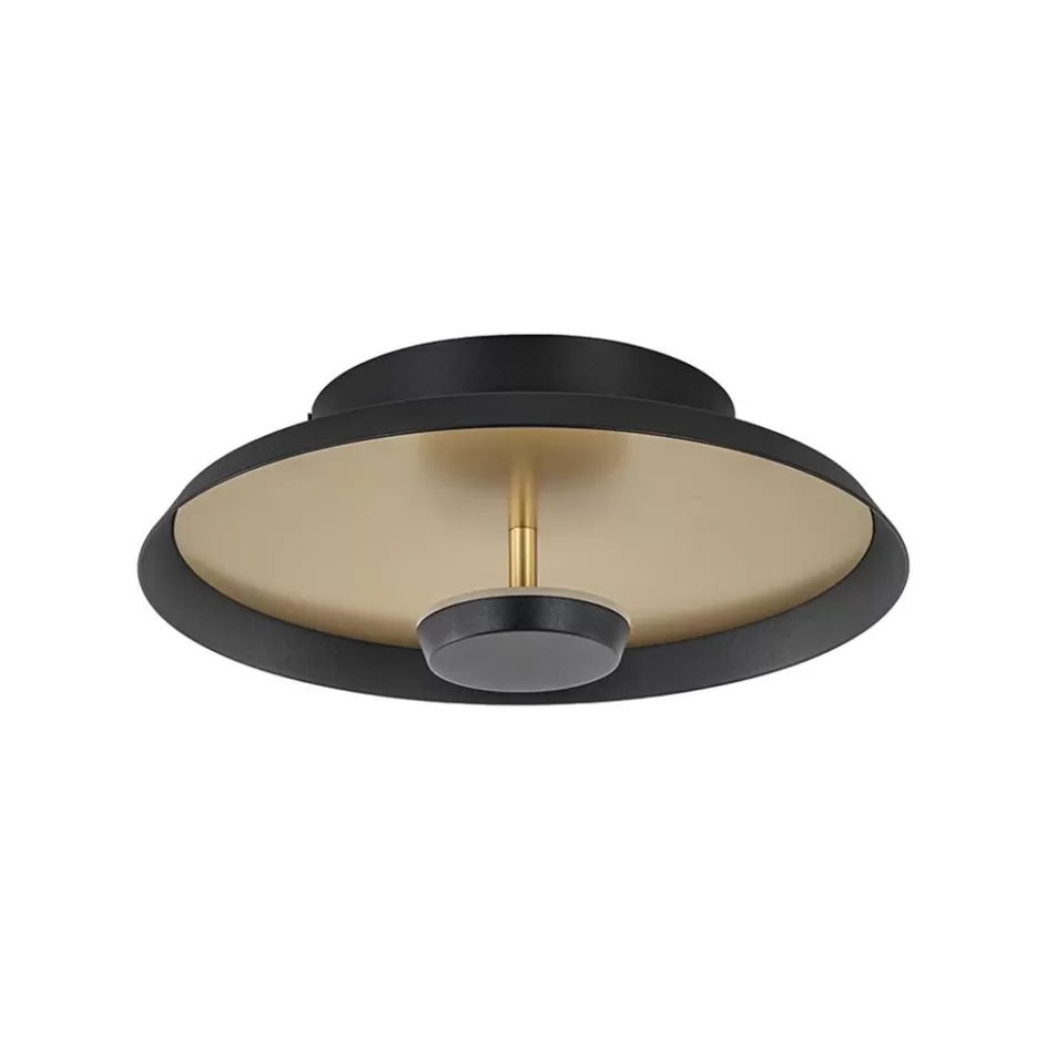 Plafondlampen | Plafonnières>Straluma Plafondlamp Oro 25cm zwart/goud