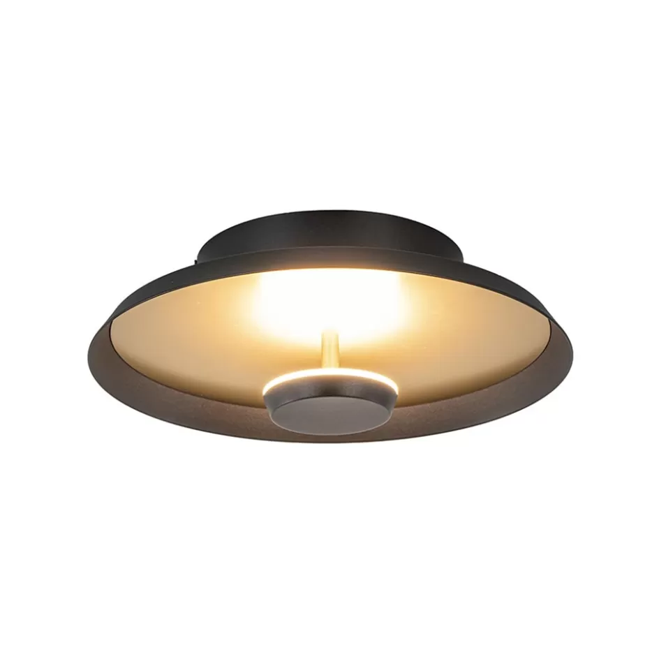 Plafondlampen | Plafonnières>Straluma Plafondlamp Oro 25cm zwart/goud