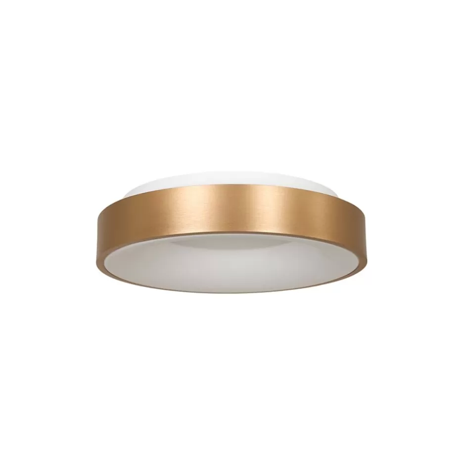 Plafondlampen | Plafonnières>Straluma Plafondlamp Ringlede 30cm matgoud