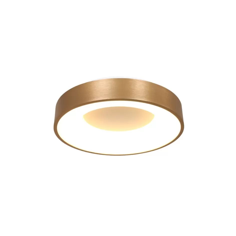 Plafondlampen | Plafonnières>Straluma Plafondlamp Ringlede 30cm matgoud