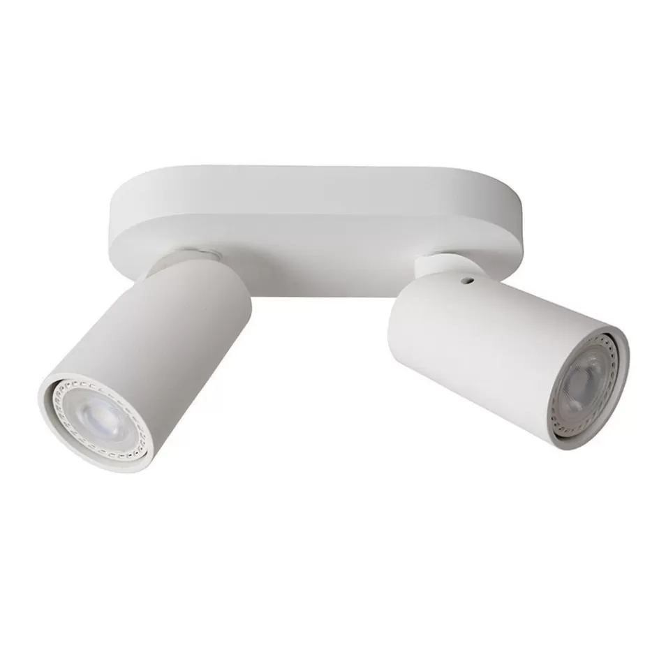 Plafondlampen | Opbouwspots>Straluma Plafondspot 2L wit incl.gu10 dtw