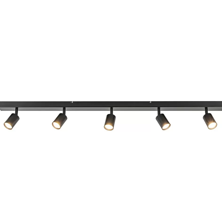 Opbouwspots | Design Verlichting>Straluma Plafondspot Bounce 5L 130cm zwart