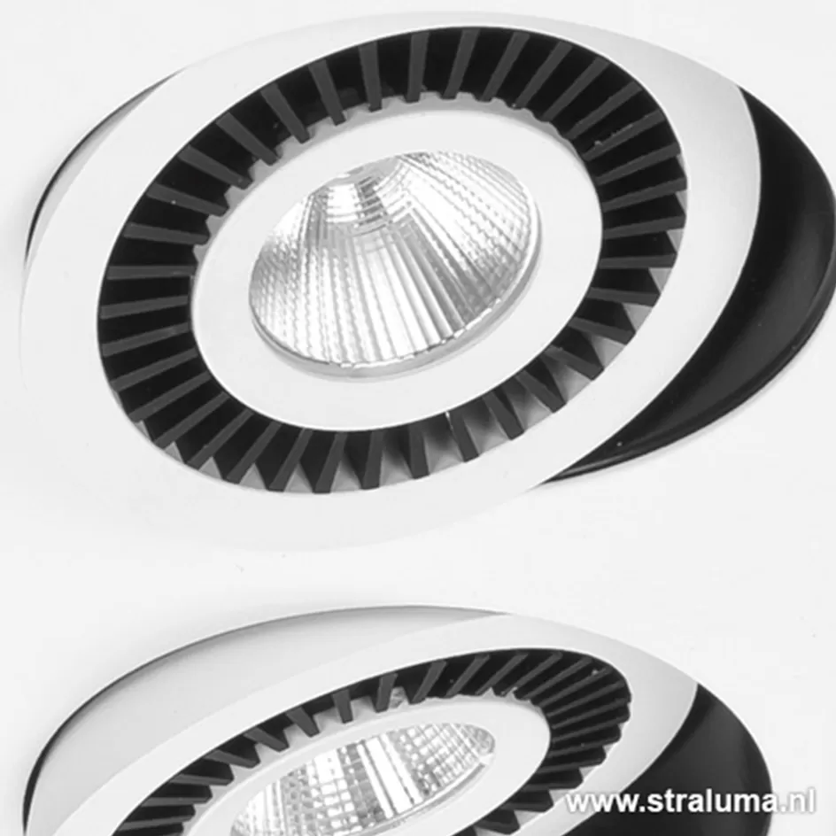 Plafondlampen | Opbouwspots>Straluma Plafondspot Eye 4L wit/zwart 3000k