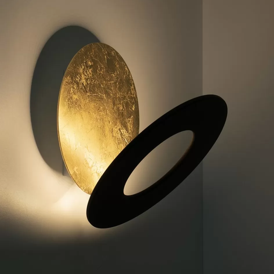 Plafondlampen | Wandlampen>Straluma Plafond/wandlamp Vera 21 goldleaf/zwart