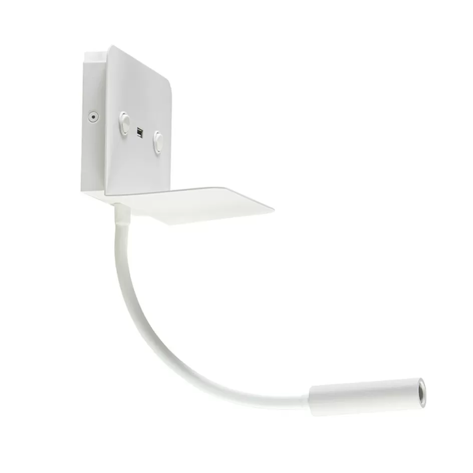 Wandlampen | Bedlampjes>Straluma Rechthoekige wandlamp inclusief LED en USB