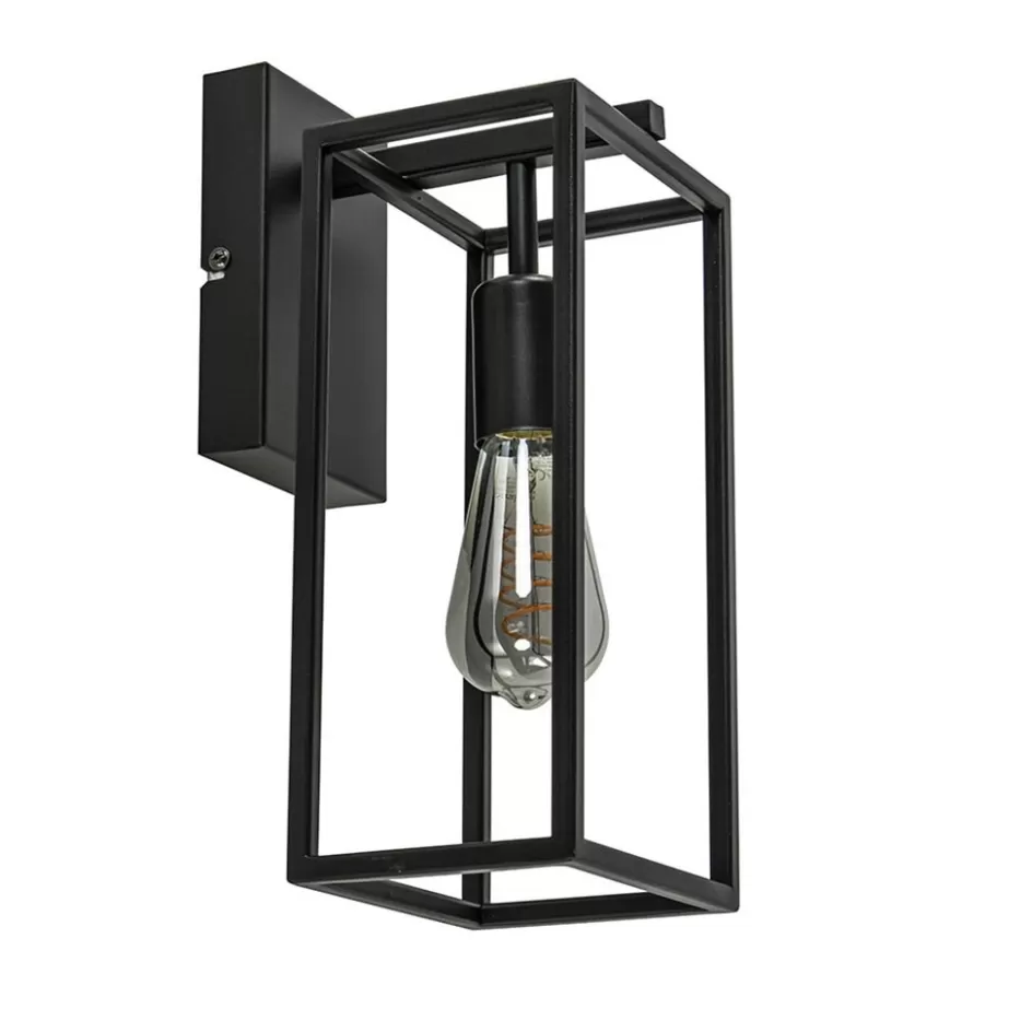 Wandlampen | Industriële Verlichting>Straluma Rechthoekige wandlamp mat zwart frame