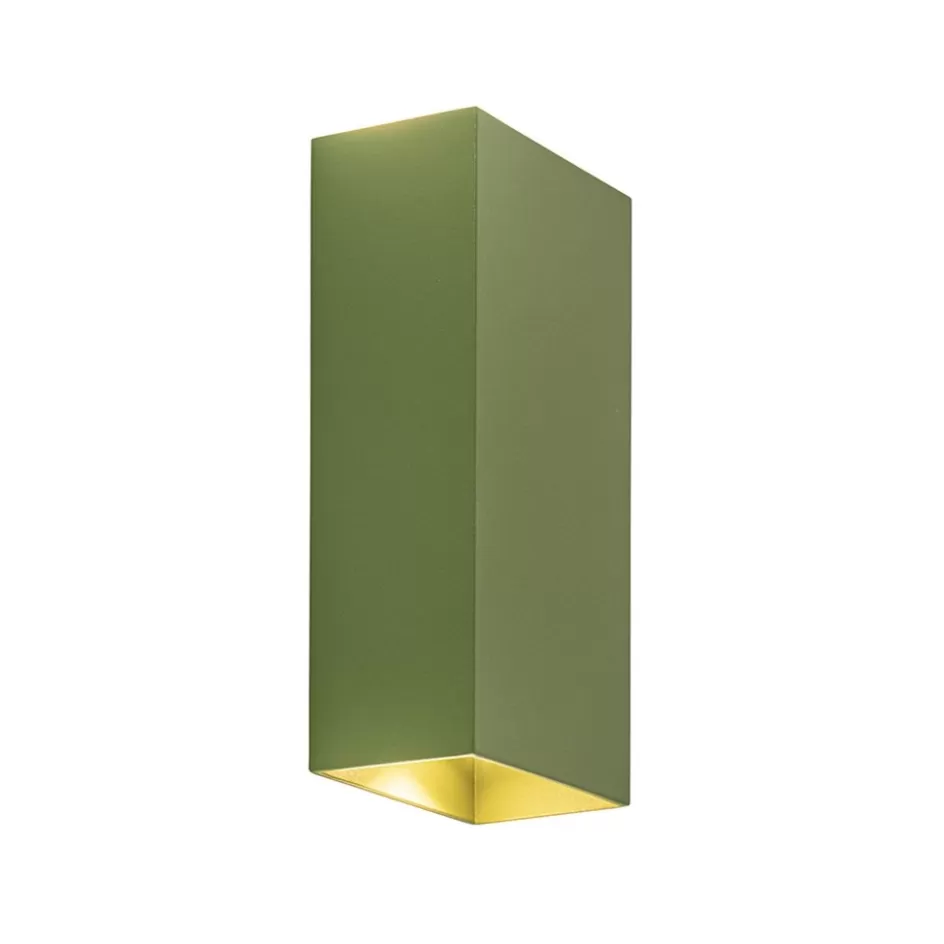 Wandlampen | Retro Verlichting>Straluma Rechthoekige wandlamp up+down groen