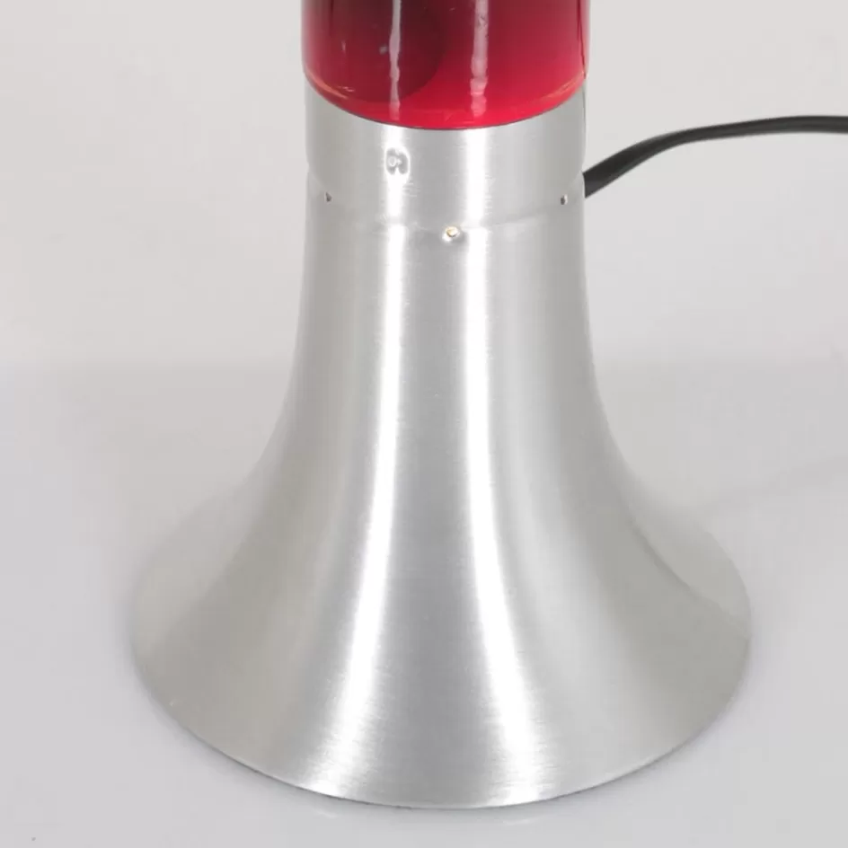 Tienerkamerlampen | Kinderkamerverlichting>Straluma Retro tafellamp lava blauw met rood