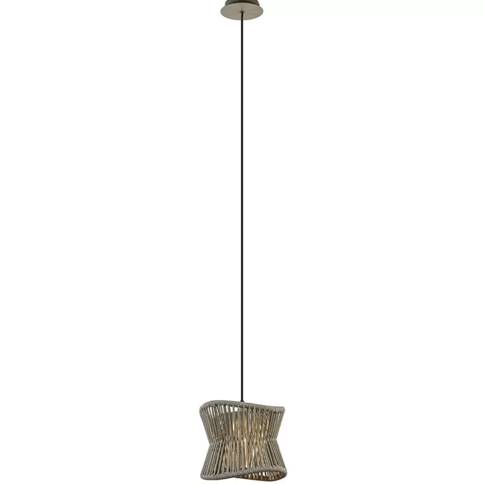 Hanglampen | Buitenlampen>Straluma Ronde buiten hanglamp donker beige IP44