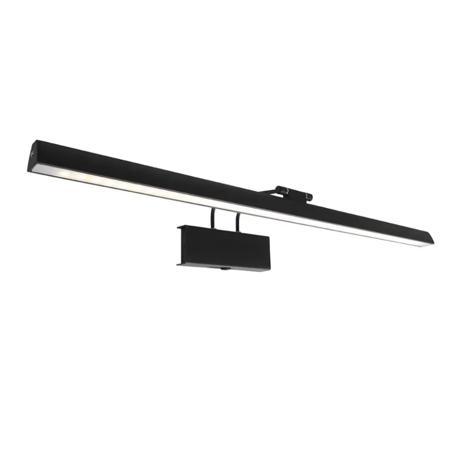 Wandlampen | Woonkamerlampen>Straluma Schilderijlamp Litho zwart 60cm+dim.cct