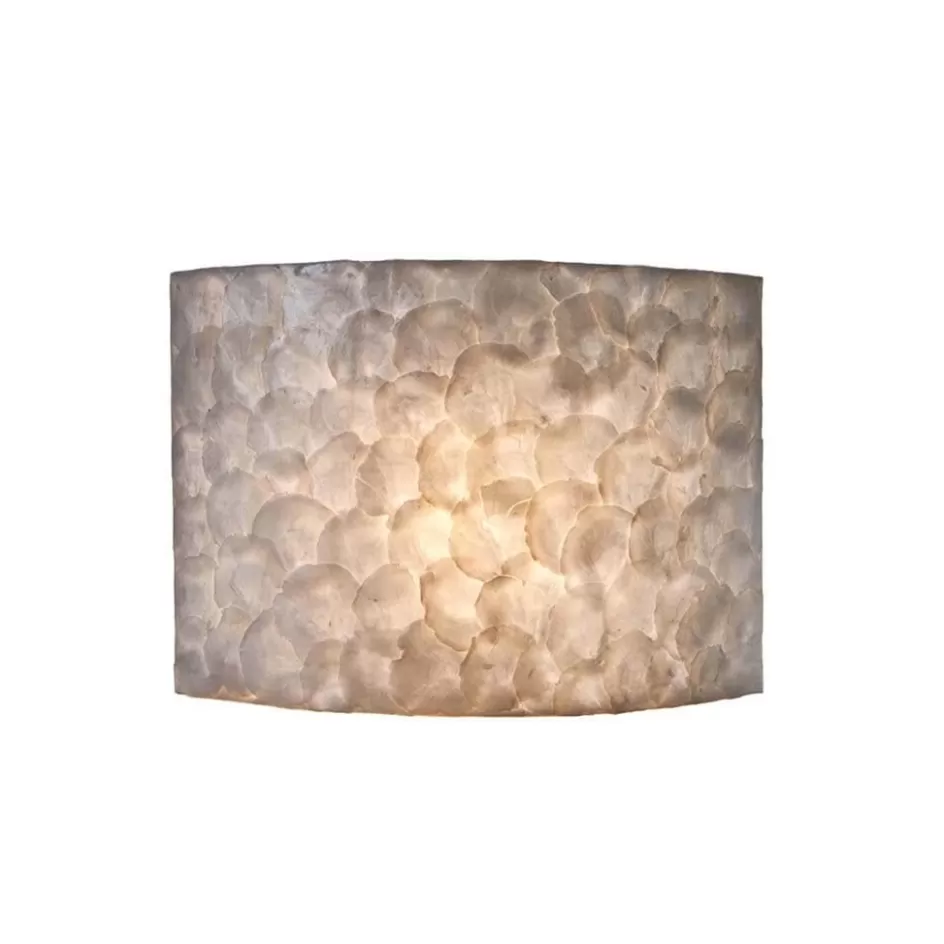 Schelpenlampen | Woonkamerlampen>Straluma Sfeervolle wandlamp creme schelpen kamer