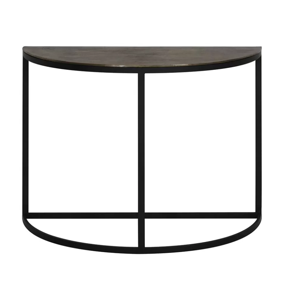 Light and Living | Sidetables>Straluma Sidetable Peto antiek brons met zwart 100x42x76 cm