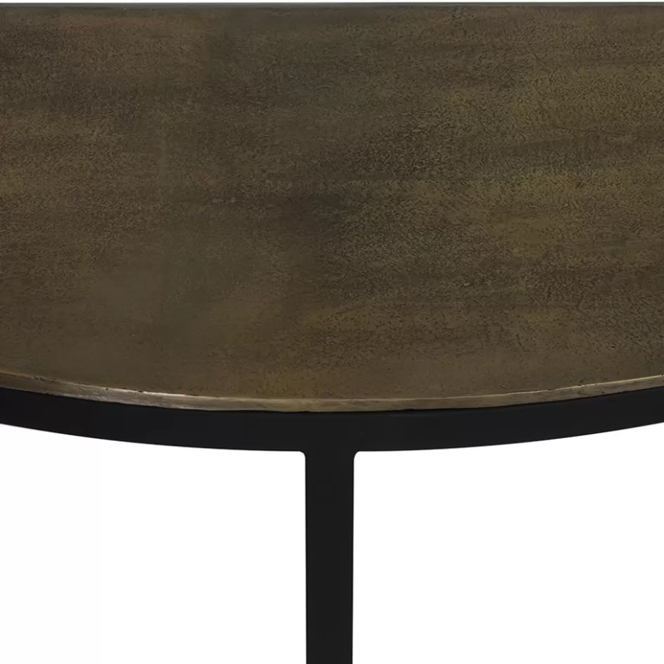 Light and Living | Sidetables>Straluma Sidetable Peto antiek brons met zwart 100x42x76 cm