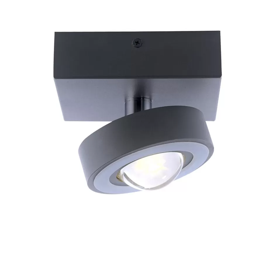 Plafondlampen | Smart lampen>Straluma Smart plafondlamp met lens antraciet