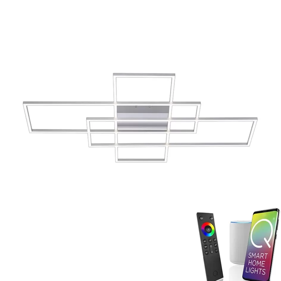 Plafondlampen | Wandlampen>Straluma Smart plafond/wandlamp rechthoeken inclusief remote