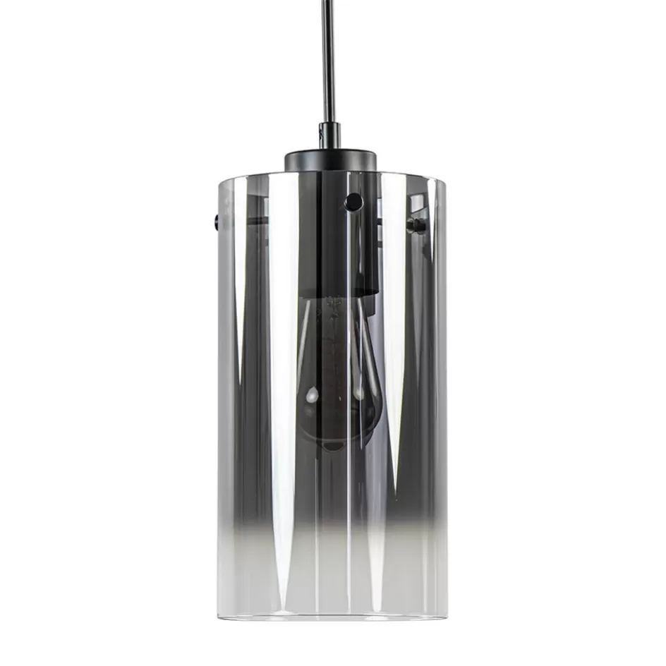 Keukenverlichting | Hanglampen>Straluma Smoke glazen hanglamp cilinder met verloop