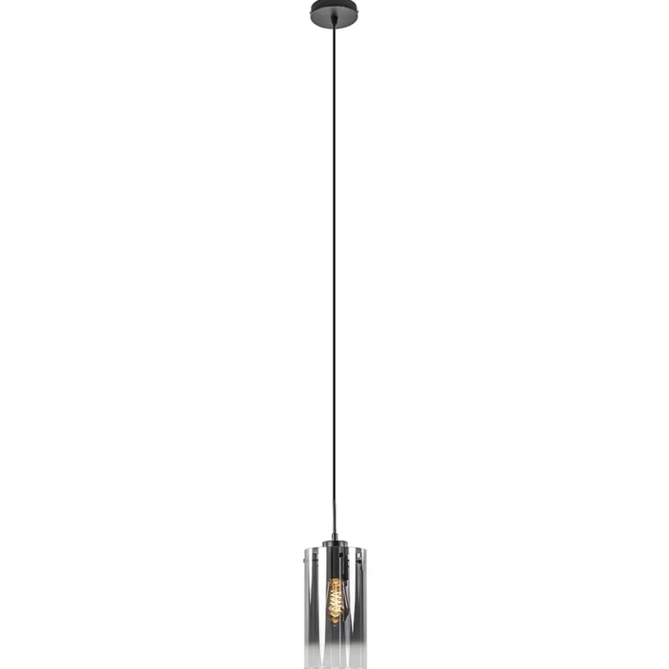 Keukenverlichting | Hanglampen>Straluma Smoke glazen hanglamp cilinder met verloop