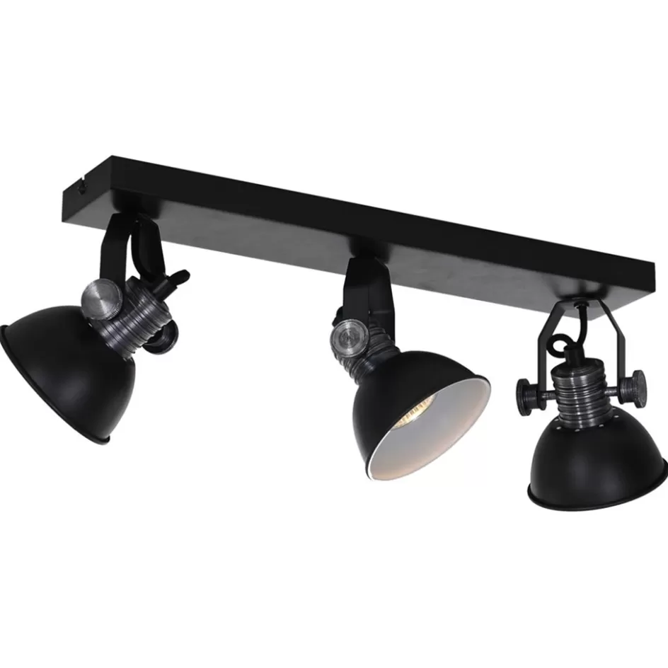 Plafondlampen | Opbouwspots>Straluma Stoere 3-lichts plafondspot GU10 inclusief LED