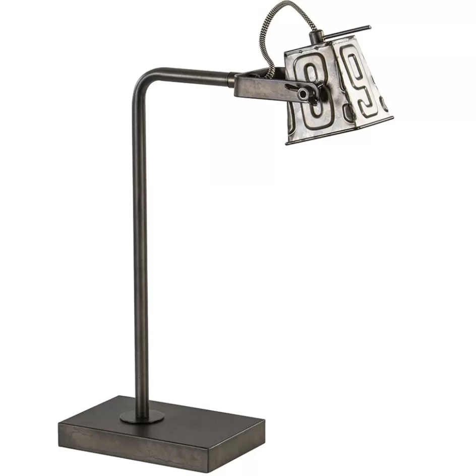 Bureaulampen | Leeslampen>Straluma Stoere industriele tafel/bureaulamp black steel