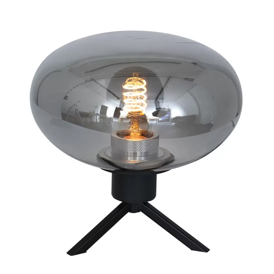 Tafellampen | Driepoot lampen>Straluma Tafellamp driepoot ufo smoke glas