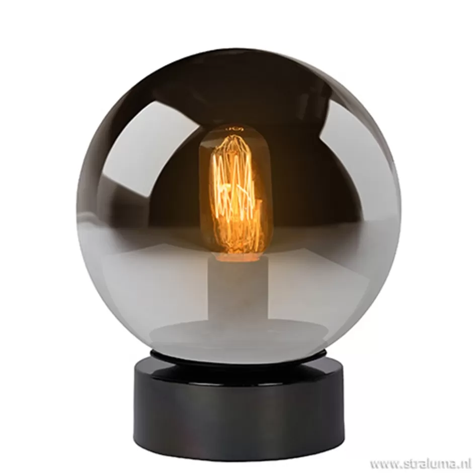 Slaapkamerlampen | Halverlichting>Straluma Trendy glazen tafellamp smokey