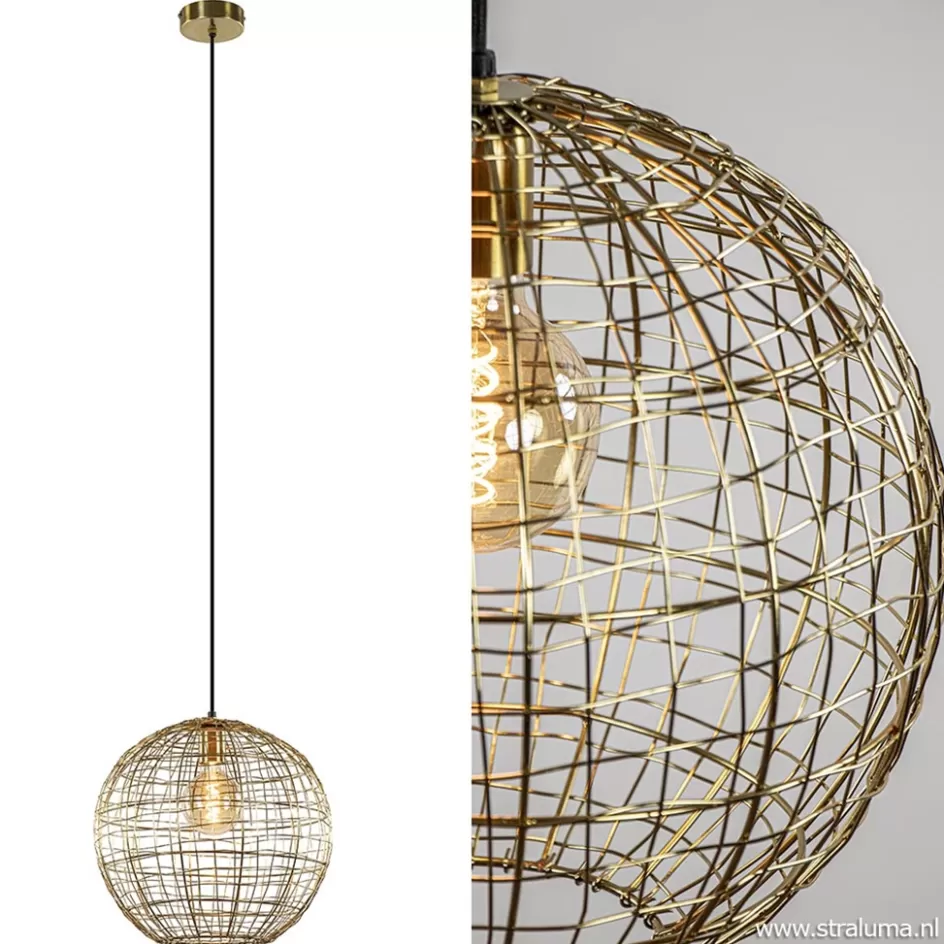 Draadlampen | Light and Living>Straluma Trendy hanglamp Mirana goud L&L