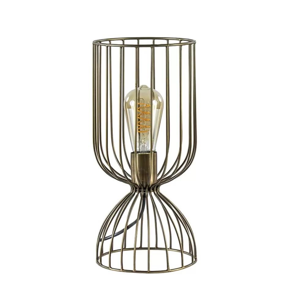 Tafellampen | Draadlampen>Straluma Trendy tafellamp Lazar Light and Living brons