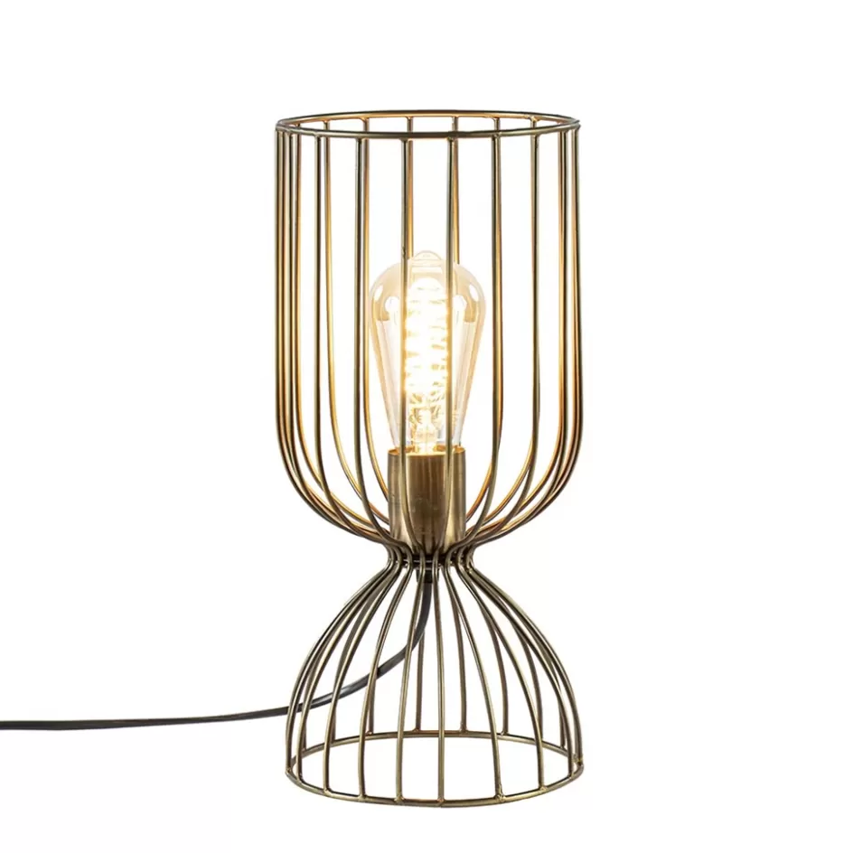 Tafellampen | Draadlampen>Straluma Trendy tafellamp Lazar Light and Living brons